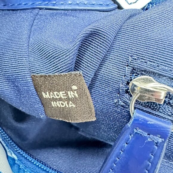 Coach Kyra Scarf Print C Signature Tote Bag Purple/Blue Vintage - No Strap - Picture 6 of 12